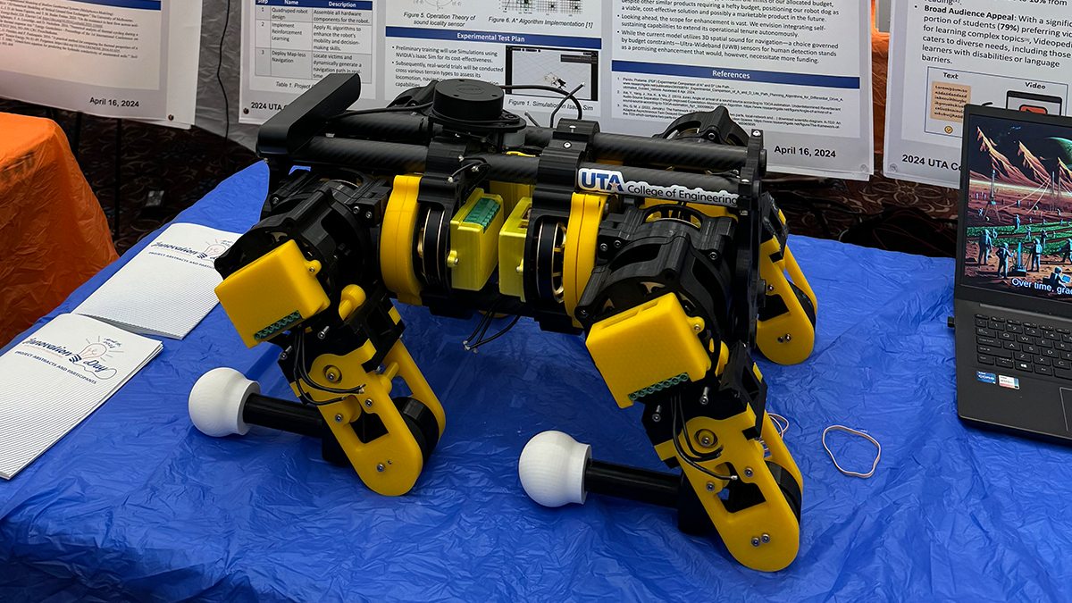 Disaster response robot dog